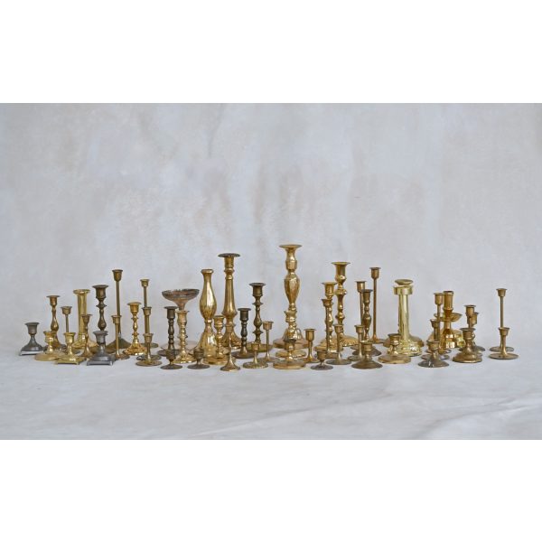 Antique Brass Candleholders Set of 50